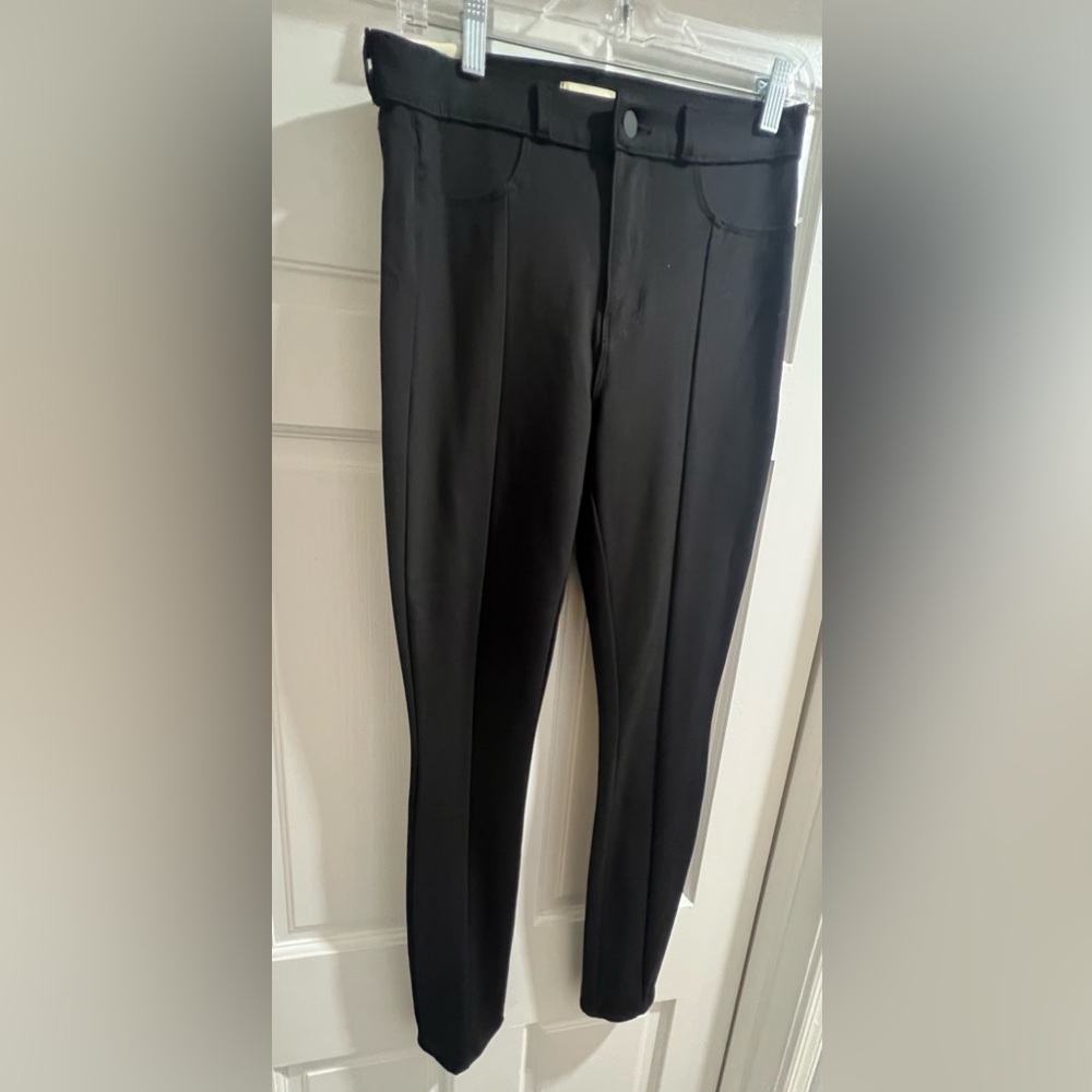 L'AGENCE JOETTA HIGH-RISE BACK ZIP Skinny Pants Sz 27